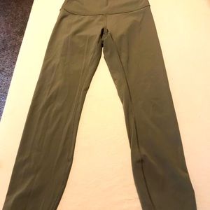 Lululemon leggings size 6. High waist, lightweight. Olive color